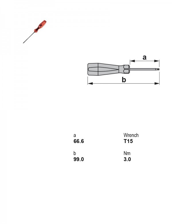 Ключ Torx T15 5615