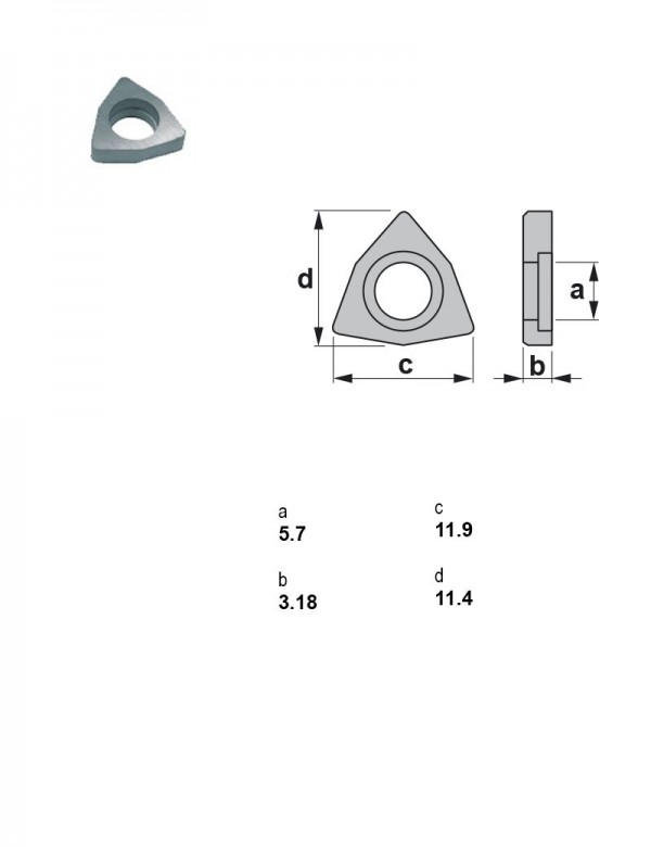 Пластина опорная тригональная IWSN-322