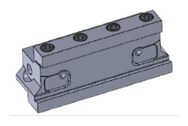 Блок зажимной D-GROOVING SBD.32.25 для клинков, хвостовик 25×25 мм, высота 32 мм, длина 110 мм