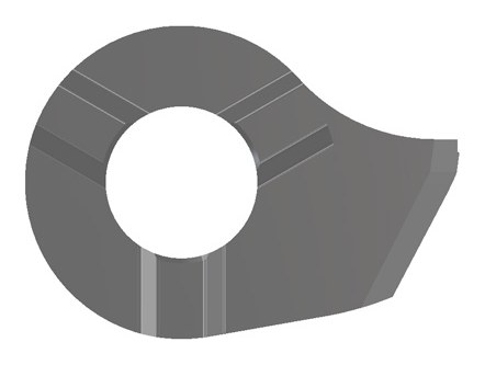 Пластина расточная MINICUT S08.046C.02 со стружколомом, R 0,2 мм, отверстие от Ø7,8 мм, левая, сплав K10F