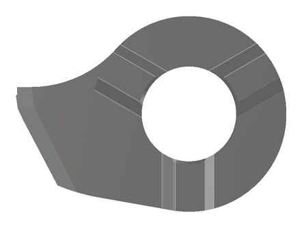 Пластина расточная MINICUT S11.067C.02 со стружколомом, R 0,2 мм, отверстие от Ø11 мм, правая, сплав AL41F
