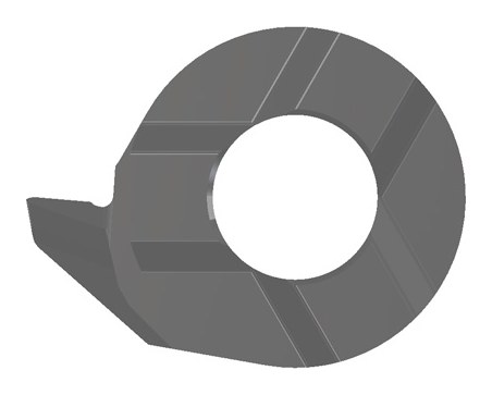 Пластина расточная MINICUT S14.4787.02 для проточек DIN 509, R 0,2 мм, отверстие от Ø13,7 мм, правая, сплав XC2A