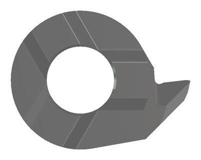 Пластина расточная MINICUT S07.1841.01, R 0,1 мм, отверстие от Ø7 мм, левая, сплав AL41F