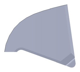 Пластина расточная ULTRAMINI Performanceline P50.3-16D со стружколомом Typ D, R 0,1 мм, отверстие от Ø2,8 мм, хвостовик Ø4 мм, L1 16 мм, левая, сплав P04C