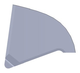 Пластина расточная ULTRAMINI 050.2-10D со стружколомом Typ D, R 0,05 мм, отверстие от Ø2 мм, хвостовик Ø4 мм, L1 10 мм, правая, сплав K10F