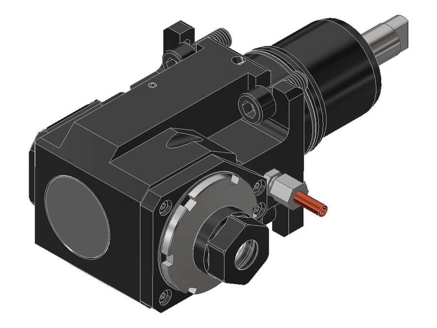 Головка приводная радиальная сверлильно-фрезерная EWS 60.5520WT250BMTI1, хвостовик Ø55, под цанги ER20 (Ø2–13 мм), код 200 428E