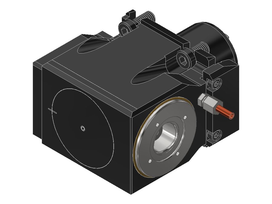 Головка приводная радиальная сверлильно-фрезерная EWS 60.60C4LB2000BMTIKD, хвостовик Ø60, полигональный хвостовик ISO 26623 (PSC 40)