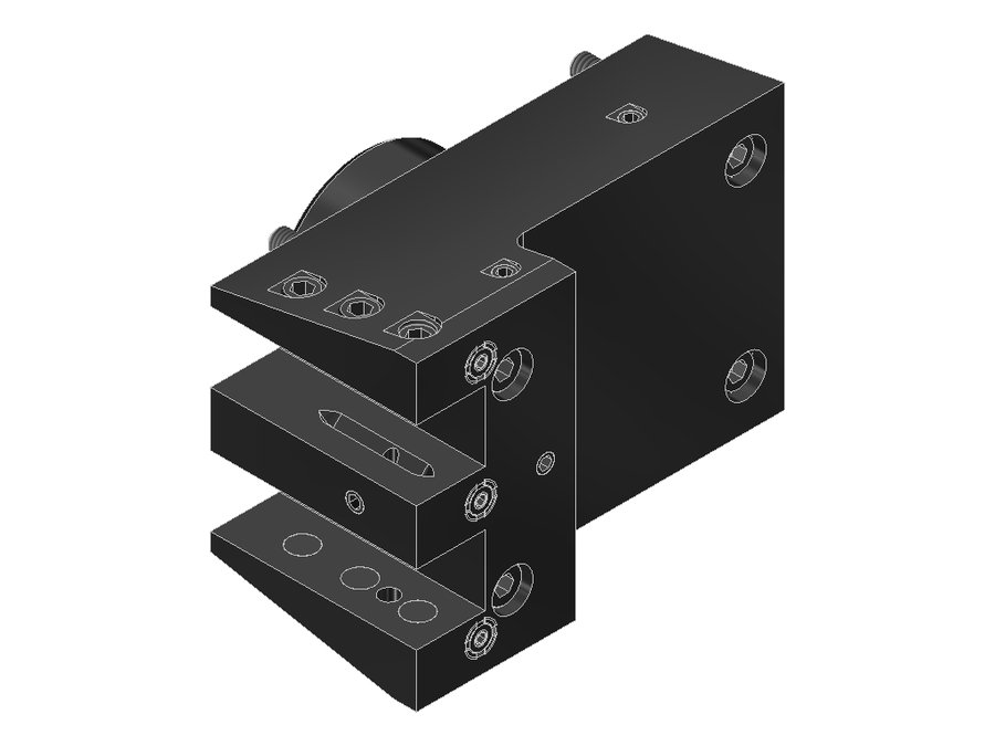 Державка токарная продольная EWS 4.BMT25DYQSM200IK, BMT, сечение 25×25 мм