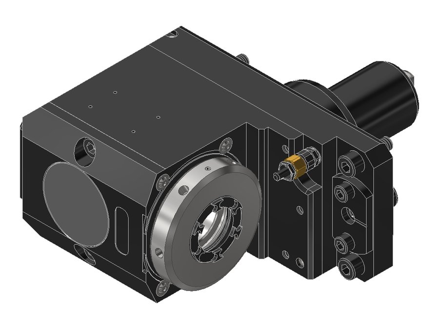 Головка приводная радиальная сверлильно-фрезерная со смещением EWS 80.6832QSMGSPBMTIM#01, хвостовик Ø68, под цанги ER32 (Ø3–20 мм), код 320 470E