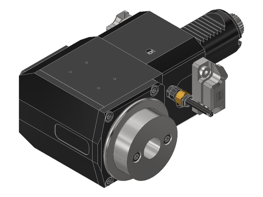 Головка приводная радиальная сверлильно-фрезерная EWS 60.4020HYDCTXRLIKDTFR, хвостовик Ø40, гидропатрон Ø20
