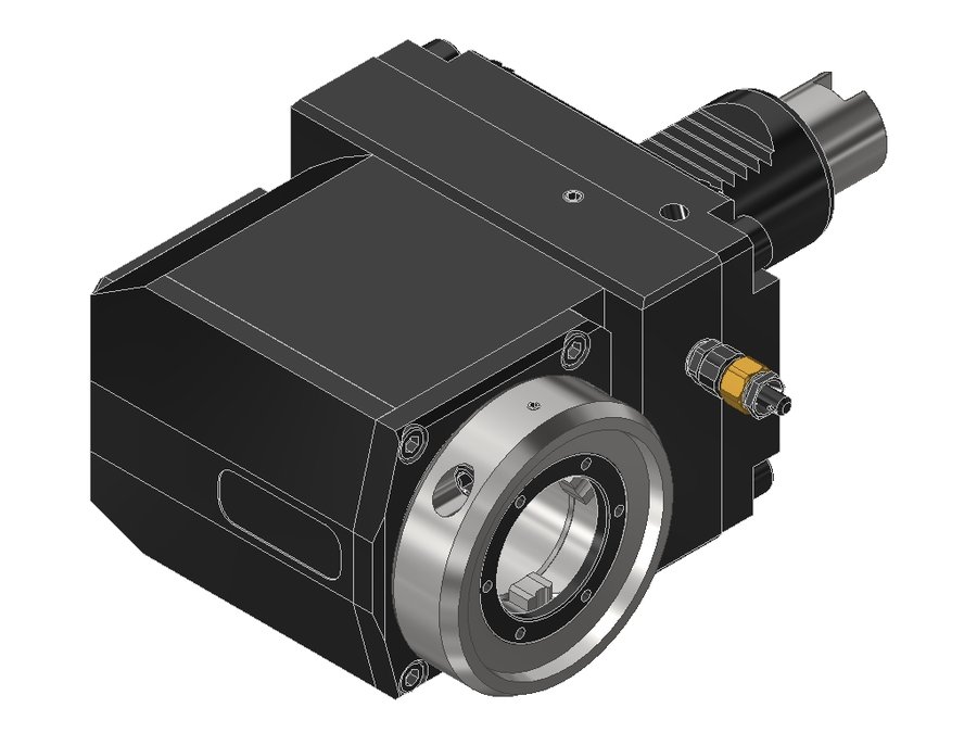 Головка приводная радиальная сверлильно-фрезерная EWS 60.40VX4G250RLIKDI2W#01, хвостовик Ø40, EWS - Varia VX4 - адаптер