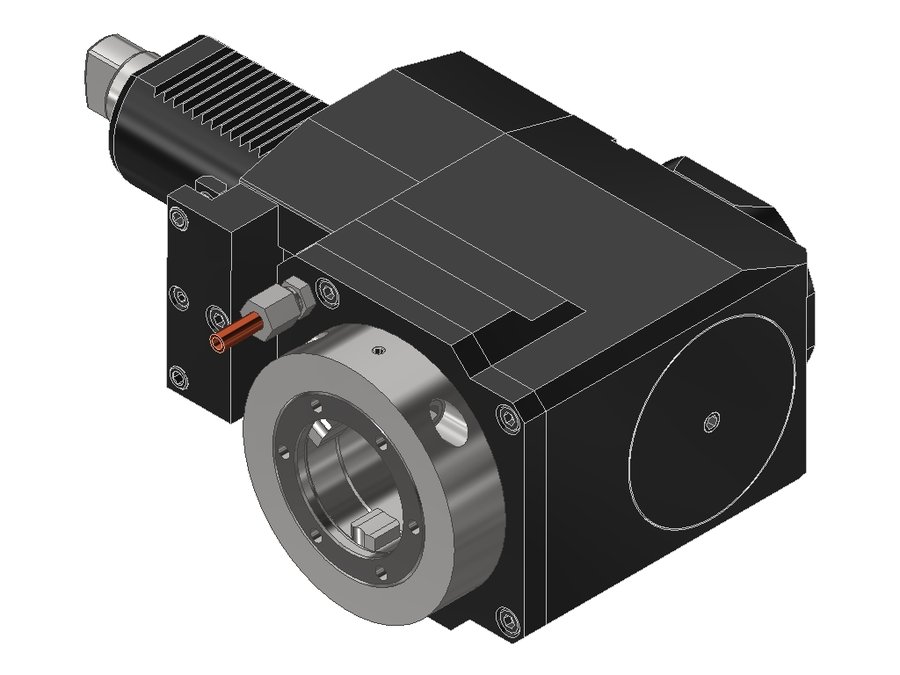 Головка приводная радиальная сверлильно-фрезерная EWS 60.50V51809HESSLIKDGLX100, хвостовик Ø50, EWS - Varia V5- адаптер