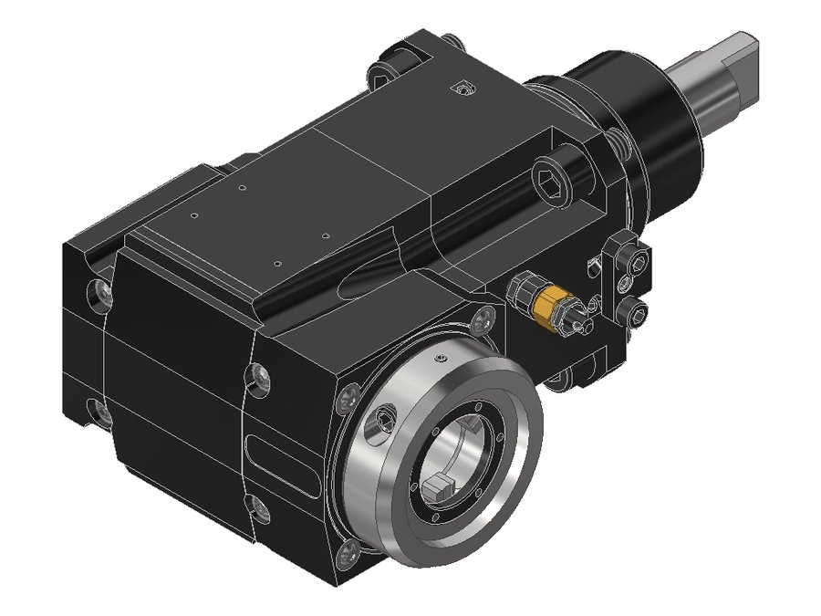 Головка приводная радиальная сверлильно-фрезерная EWS 60.55VX3KRBIG1809GLI2X100, хвостовик Ø55, EWS - Varia VX3 - адаптер
