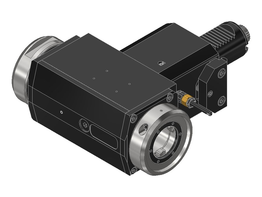 Головка приводная радиальная сверлильно-фрезерная EWS 60.40VX4DE365RLIKDX120#01, хвостовик Ø40, EWS - Varia VX4 - адаптер
