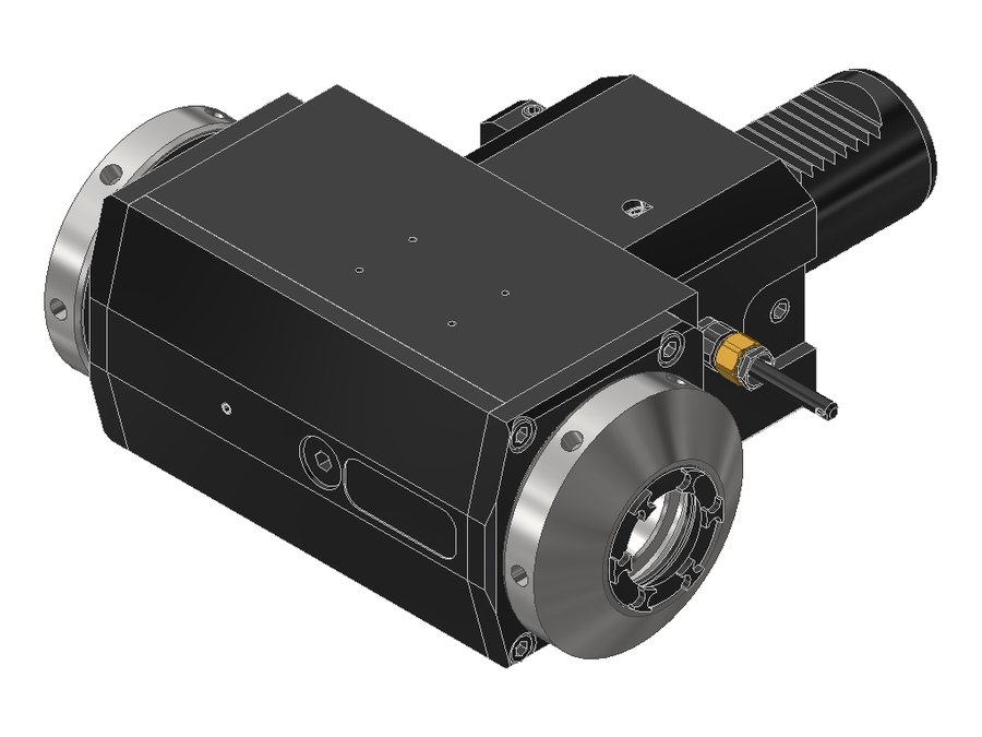 Головка приводная радиальная сверлильно-фрезерная EWS 60.4032D1809RLIKDPIN56X100IM, хвостовик Ø40, под цанги ER32 (Ø3–20 мм), код 320 470E
