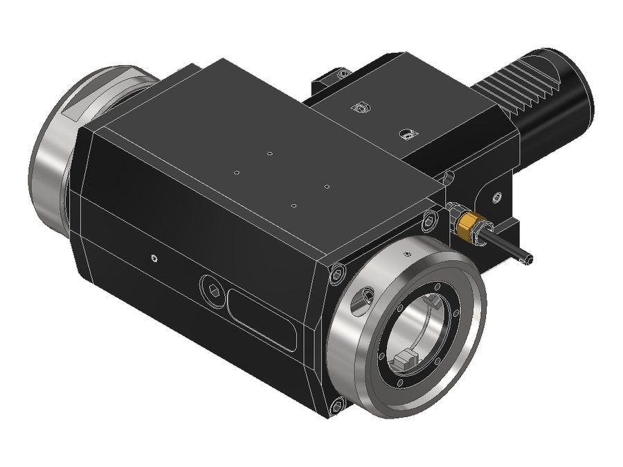 Головка приводная радиальная сверлильно-фрезерная EWS 60.40VX4D1809RLIKDPIN56X100#01, хвостовик Ø40, EWS - Varia VX4 - адаптер