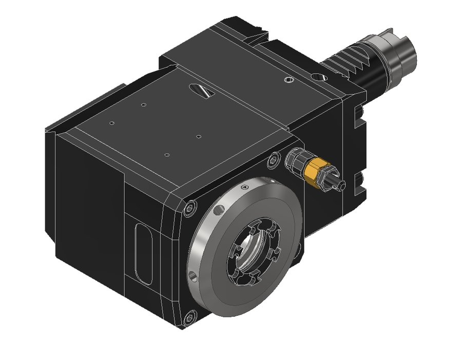 Головка приводная радиальная сверлильно-фрезерная EWS 60.2525G200RLIKDWIMX90, хвостовик Ø25, под цанги ER25 (Ø2–16 мм), код 250 430E