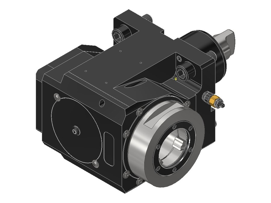Головка приводная радиальная сверлильно-фрезерная EWS 60.60V5KRNLIKD#01, хвостовик Ø60, EWS - Varia V5- адаптер