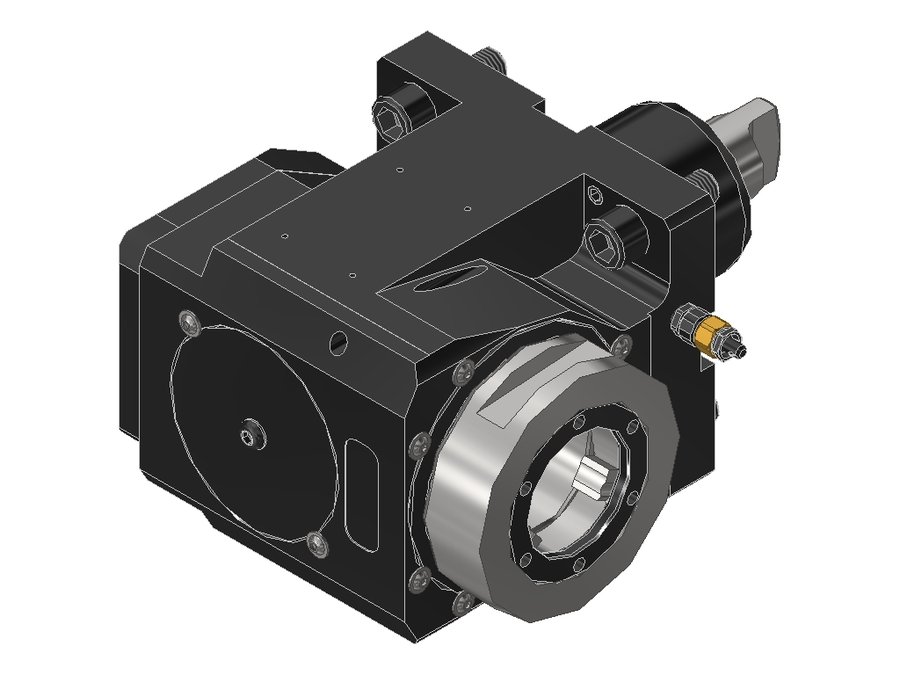 Головка приводная радиальная сверлильно-фрезерная EWS 60.60V5NLIKDHSD10#01, хвостовик Ø60, EWS - Varia V5- адаптер