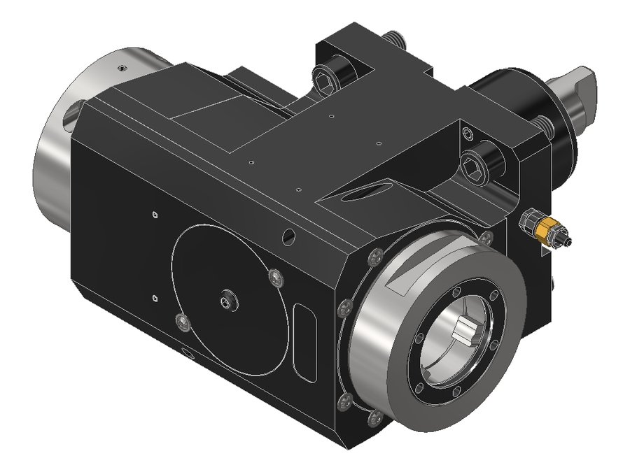 Головка приводная радиальная сверлильно-фрезерная EWS 60.60V5DNLIKDHSD08, хвостовик Ø60, EWS - Varia V5- адаптер