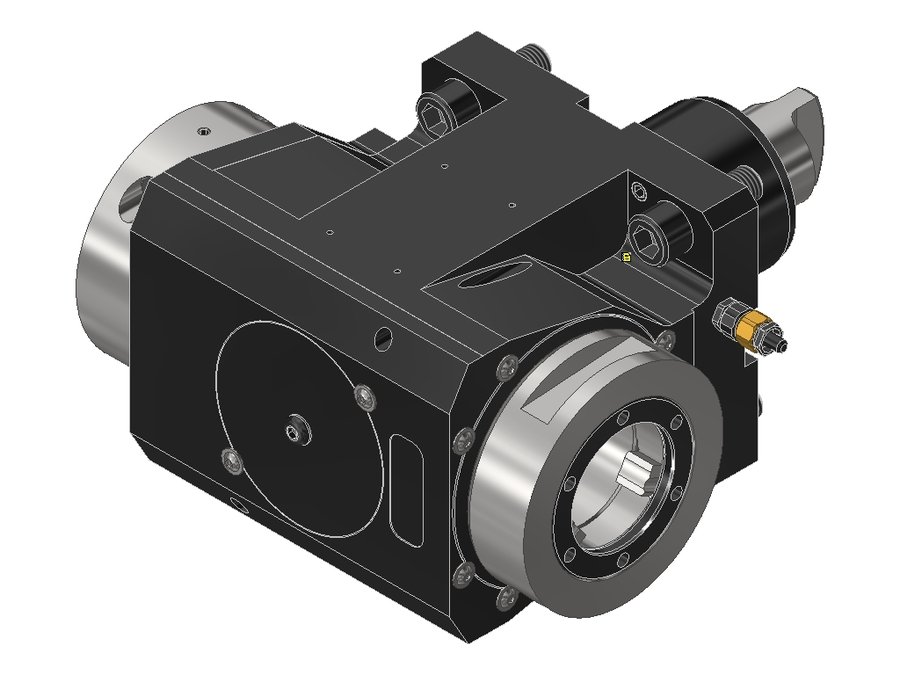 Головка приводная радиальная сверлильно-фрезерная EWS 60.60V5DKRNLP, хвостовик Ø60, EWS - Varia V5- адаптер