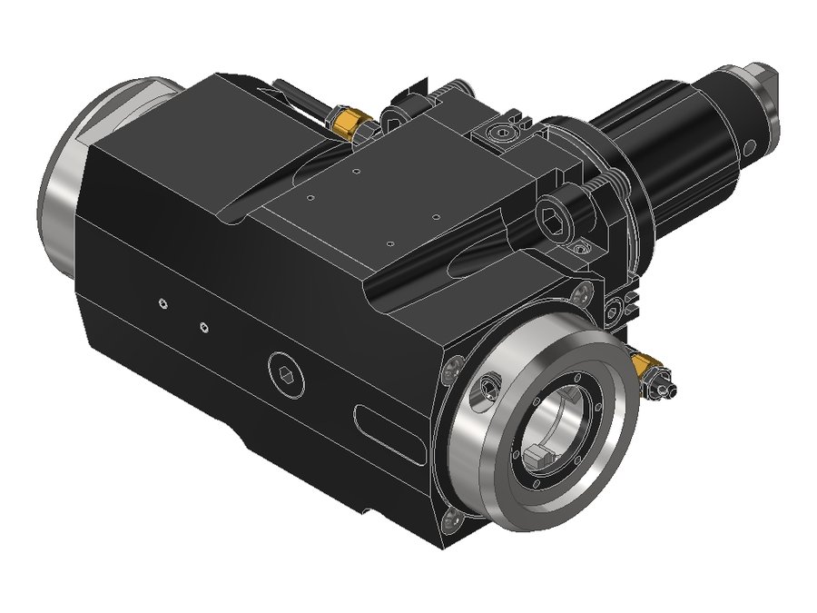 Головка приводная радиальная сверлильно-фрезерная EWS 60.55VXP3D1809PFIKD, хвостовик Ø55, VXP3
