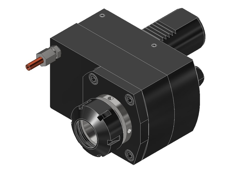 Головка приводная осевая сверлильно-фрезерная со смещением EWS 50.4032MP620R, хвостовик Ø40, под цанги ER32 (Ø3–20 мм), код 320 470E