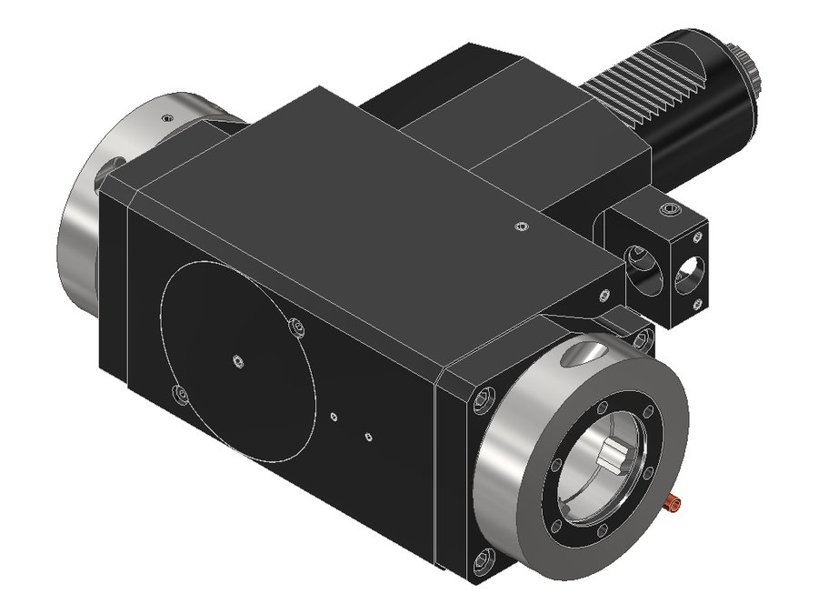 Головка приводная радиальная сверлильно-фрезерная EWS 60.50V5D5480RLIKDX120, хвостовик Ø50, EWS - Varia V5- адаптер