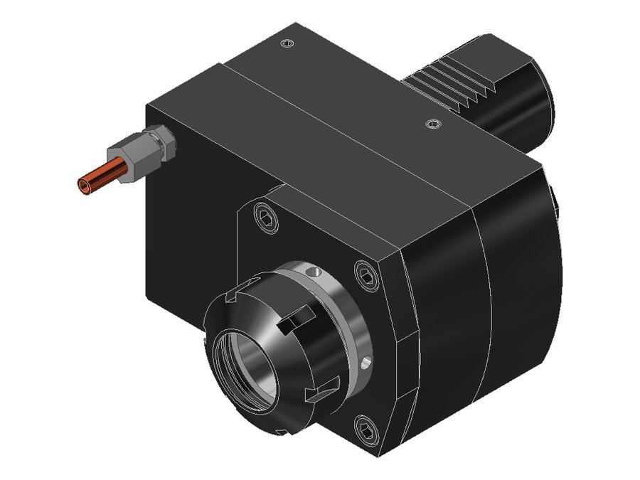 Головка приводная осевая сверлильно-фрезерная со смещением EWS 50.4032MP610R, хвостовик Ø40, под цанги ER32 (Ø3–20 мм), код 320 470E