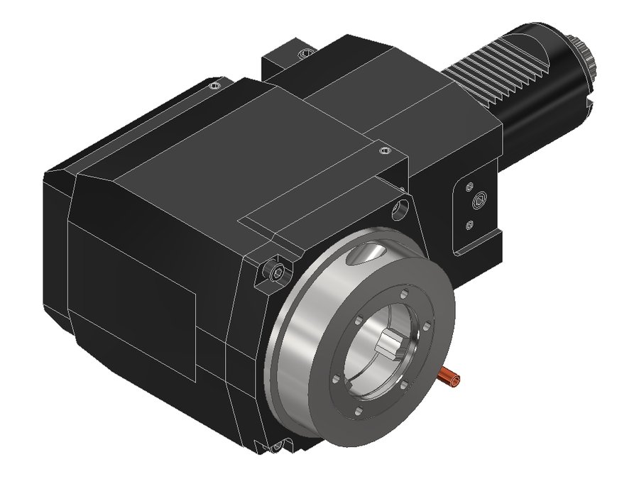 Головка приводная радиальная сверлильно-фрезерная EWS 60.50V5KR5480RLIKI2X120, хвостовик Ø50, EWS - Varia V5- адаптер