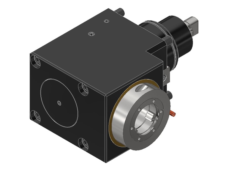 Головка приводная радиальная сверлильно-фрезерная EWS 60.75V51809GLX90, хвостовик Ø75, EWS - Varia V5- адаптер