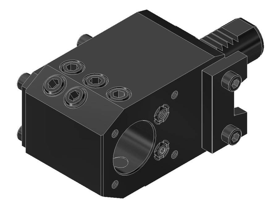 Державка комбинированная с внутренним и наружным подводом СОЖ EWS 17.2532G200V, хвостовик Ø25, отверстие Ø32 мм