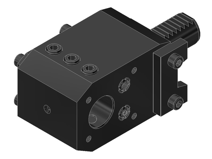 Державка комбинированная с внутренним и наружным подводом СОЖ EWS 17.2525G200V, хвостовик Ø25, отверстие Ø25 мм