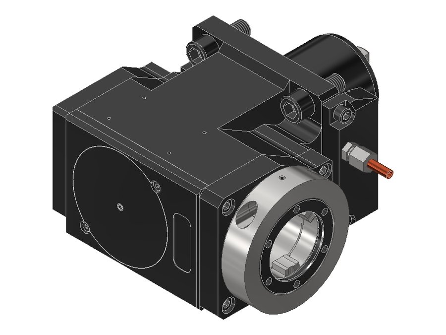 Головка приводная радиальная сверлильно-фрезерная EWS 60.60V5LB4000BMTIKGL, хвостовик Ø60, EWS - Varia V5- адаптер