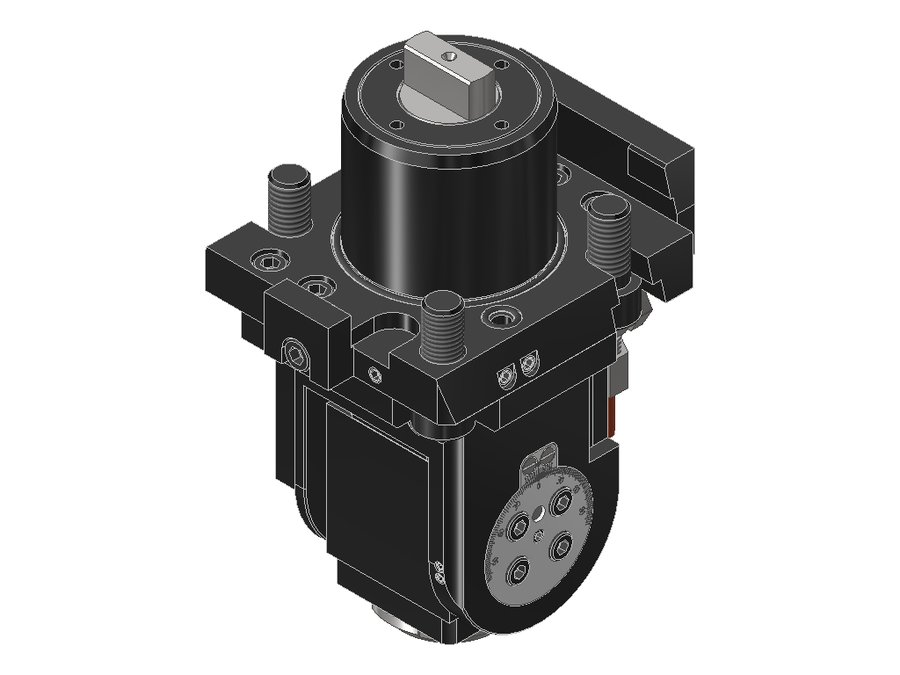 Головка приводная поворотная EWS 63.6020LB2000BMTIKDIM, хвостовик Ø60, под цанги ER20 (Ø2–13 мм), код 200 428E
