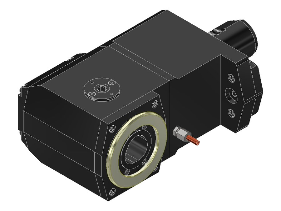 Головка приводная радиальная сверлильно-фрезерная EWS 60.50C5MP630RIK, хвостовик Ø50, полигональный хвостовик ISO 26623 (PSC 50)