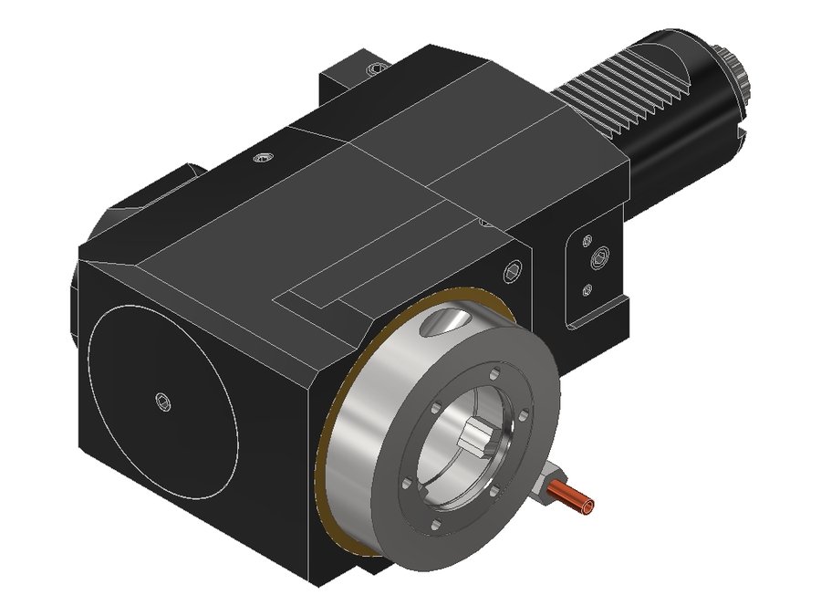 Головка приводная радиальная сверлильно-фрезерная EWS 60.50V55480RLIKDX120, хвостовик Ø50, EWS - Varia V5- адаптер