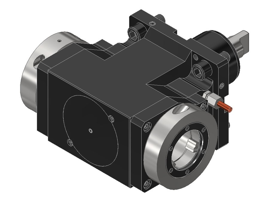Головка приводная радиальная сверлильно-фрезерная EWS 60.60V5DNL, хвостовик Ø60, EWS - Varia V5- адаптер