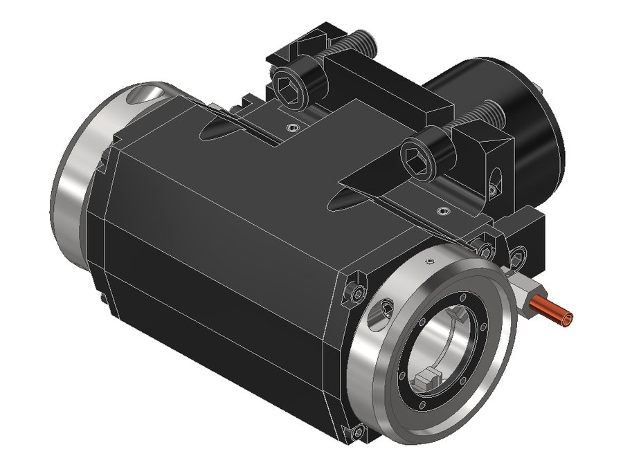 Головка приводная радиальная сверлильно-фрезерная EWS 60.60VX4DLB2000BMT, хвостовик Ø60, EWS - Varia VX4 - адаптер