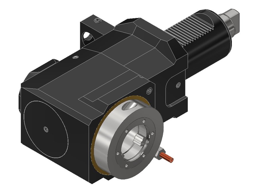 Головка приводная радиальная сверлильно-фрезерная EWS 60.60V5LARURLIKDX125, хвостовик Ø60, EWS - Varia V5- адаптер