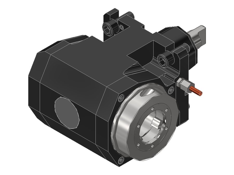 Головка приводная радиальная сверлильно-фрезерная EWS 60.60V5KRNLI2, хвостовик Ø60, EWS - Varia V5- адаптер