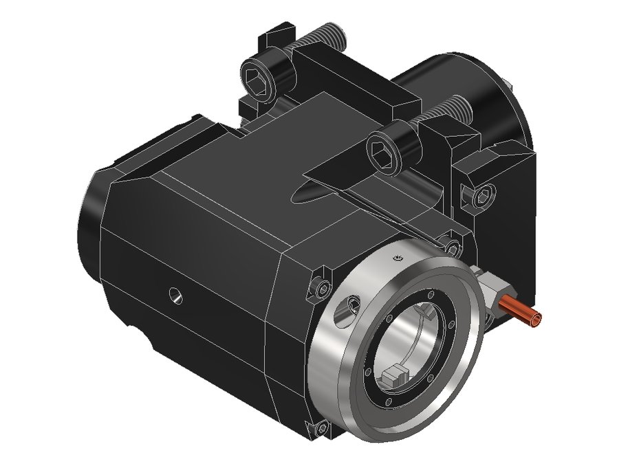 Головка приводная радиальная сверлильно-фрезерная EWS 60.60VX4LB2000BMTGL, хвостовик Ø60, EWS - Varia VX4 - адаптер