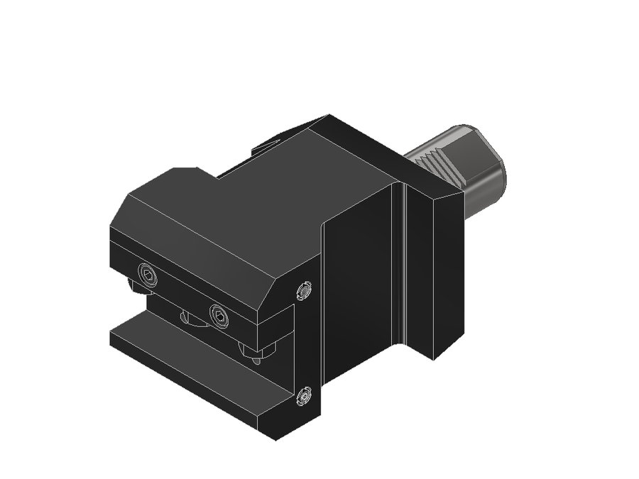 Державка токарная боковая EWS 5.5032SQT28, хвостовик Ø50, сечение 32×32 мм