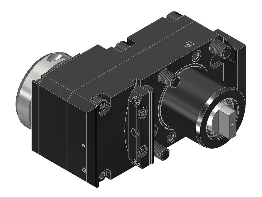 Головка приводная осевая сверлильно-фрезерная со смещением EWS 50.60VX4LB2000BMTIKDGLHSP, хвостовик Ø60, EWS - Varia VX4 - адаптер