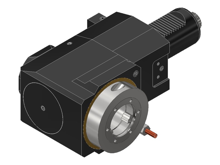 Головка приводная радиальная сверлильно-фрезерная EWS 60.50V5L5480RLIKDX125, хвостовик Ø50, EWS - Varia V5- адаптер