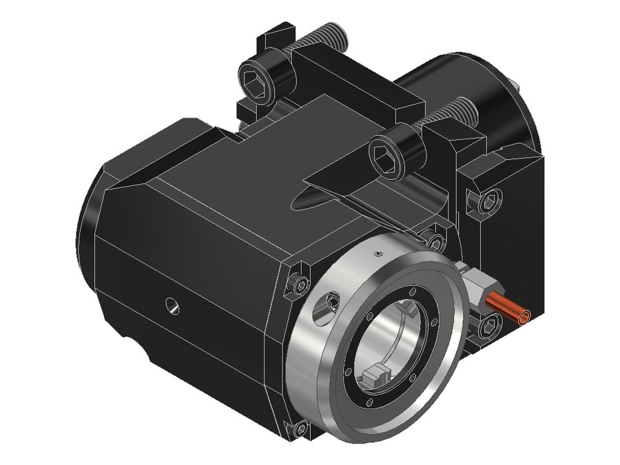 Головка приводная радиальная сверлильно-фрезерная EWS 60.60VX4LB2000BMTIKD, хвостовик Ø60, EWS - Varia VX4 - адаптер