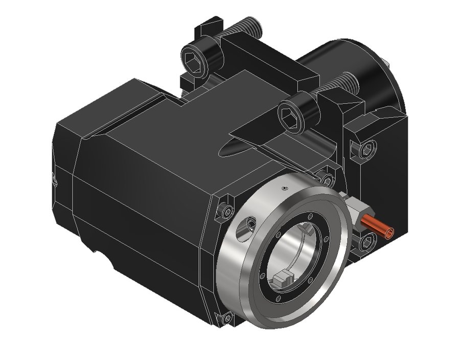 Головка приводная радиальная сверлильно-фрезерная EWS 60.60VX4LB2000BMTIKDI2, хвостовик Ø60, EWS - Varia VX4 - адаптер