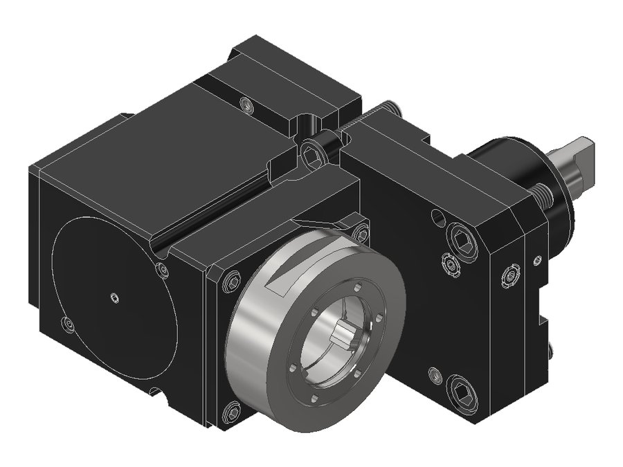 Головка приводная радиальная сверлильно-фрезерная со смещением EWS 80.60V5NL#01, хвостовик Ø60, EWS - Varia V5- адаптер