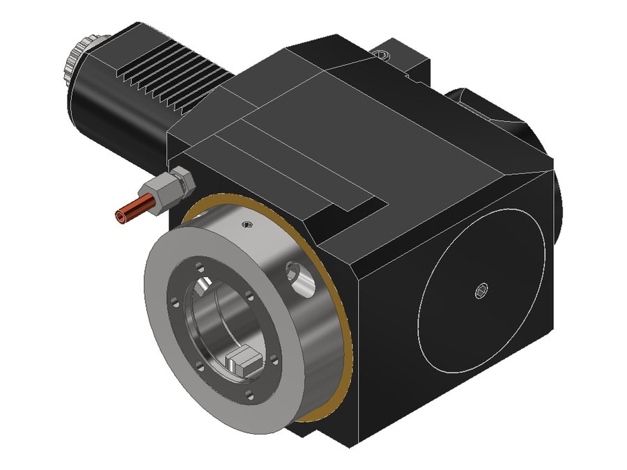 Головка приводная радиальная сверлильно-фрезерная EWS 60.50V55480L, хвостовик Ø50, EWS - Varia V5- адаптер