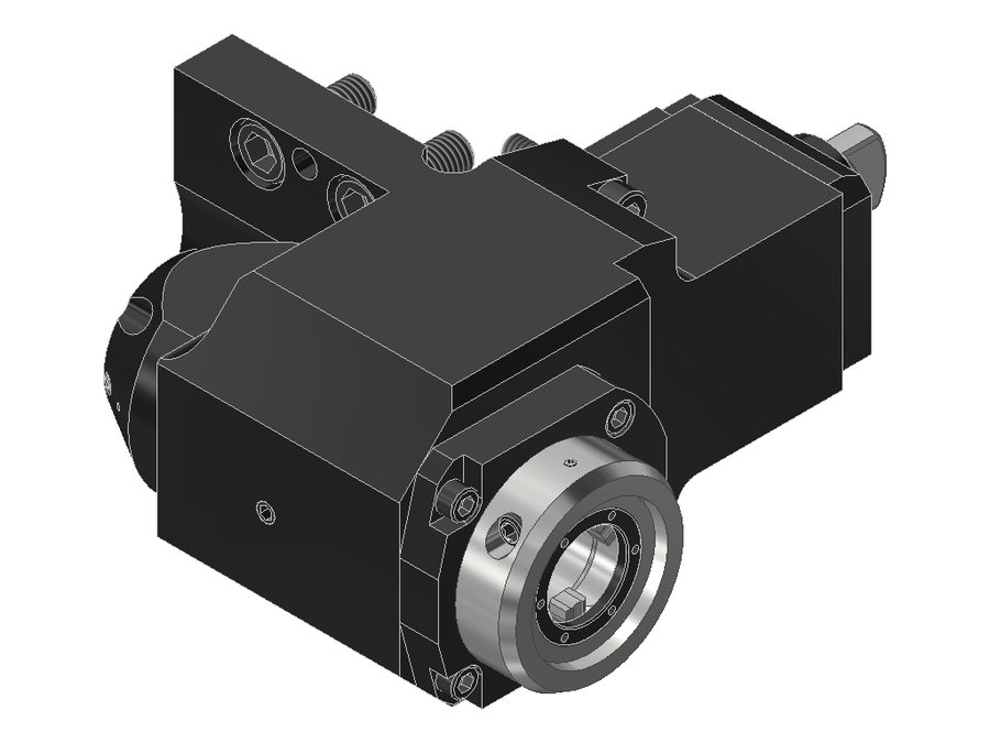 Головка приводная радиальная сверлильно-фрезерная EWS 60.32VX3SL200BMTRIK, муфтовый хвостовик Ø32, EWS - Varia VX3 - адаптер